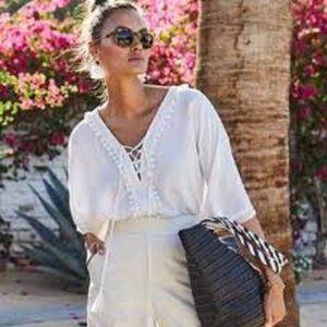 Bindya New York Lace Up Coverup - Size O/S - NWT